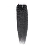Virgin Hair Natural Kinky Straight 4X4 5x5 6x6 7x7 HD Lace Closure